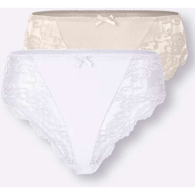 Slip 38 wit + poudre Dames Slip 38 wit + poudre Dames