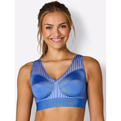 Sportbeha zonder beugel 100B middenblauw/bleu Dames Sportbeha zonder beugel 100B middenblauw/bleu Dames