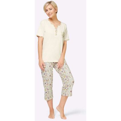 Pyjama 36/38 champagne geprint Dames Pyjama 36/38 champagne geprint Dames