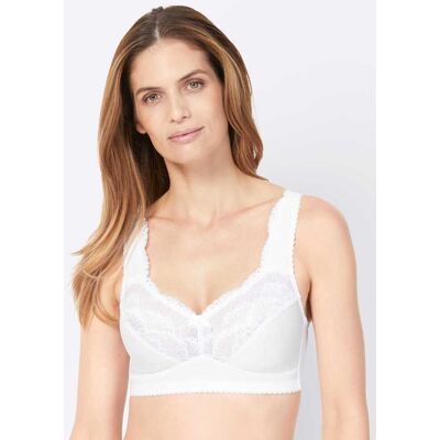 Comfortbeha zonder beugel 100B wit Dames Comfortbeha zonder beugel 100B wit Dames