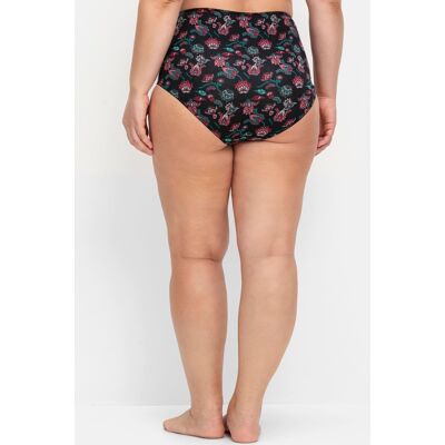 Slip 40/42 zwart+groen+bedrukt Dames Slip 40/42 zwart+groen+bedrukt Dames