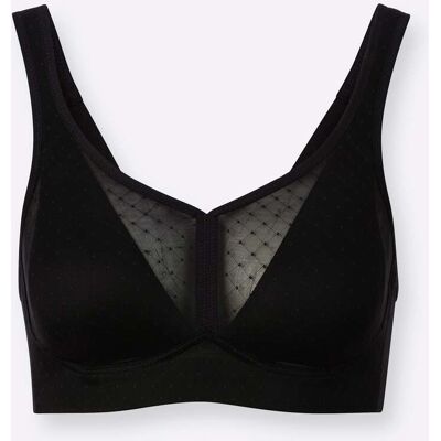 Comfortbeha zonder beugel 75A zwart Dames Comfortbeha zonder beugel 75A zwart Dames