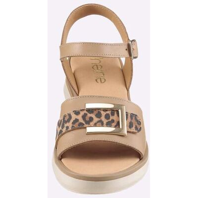 Sandalen 36 camel/luipaardkleurig Dames Sandalen 36 camel/luipaardkleurig Dames