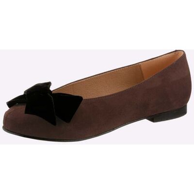 ballerina 35 chocoladebruin/zwart Dames ballerina 35 chocoladebruin/zwart Dames