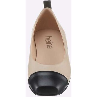 ballerina 36 zand/zwart Dames ballerina 36 zand/zwart Dames