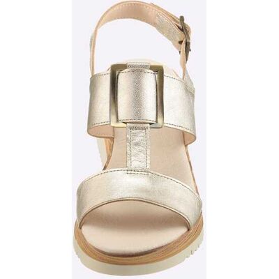 Sandalen 35 bronskleurig/wit Dames Sandalen 35 bronskleurig/wit Dames