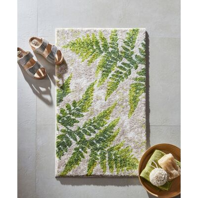 Grund Badmat - Rechthoekig 45x50cm, Groen, Gebloemd - Badmat Grund Badmat - Rechthoekig 45x50cm, Groen, Gebloemd - Badmat