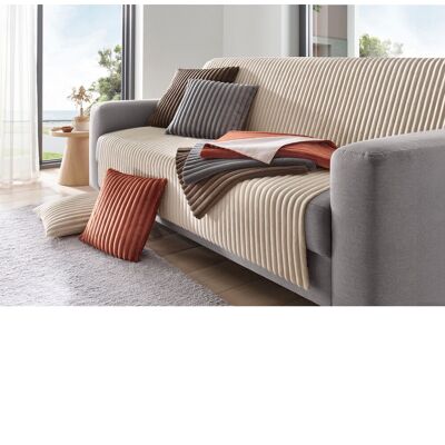 Woonserie 50x140 cm - Fauteuil- of bankbeschermer grijs unisex Woonserie 50x140 cm - Fauteuil- of bankbeschermer grijs unisex