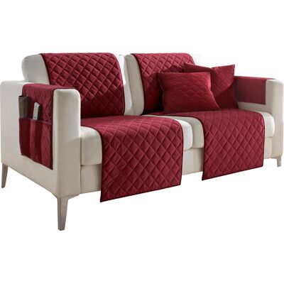 Woonserie 50x200 cm - Fauteuil- of bankbeschermer donkerrood unisex Woonserie 50x200 cm - Fauteuil- of bankbeschermer donkerrood unisex