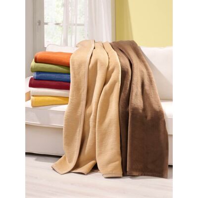 BIEDERLACK WITT-PBK Woondeken - Katoen, 150x200cm, Beige BIEDERLACK WITT-PBK Woondeken - Katoen, 150x200cm, Beige