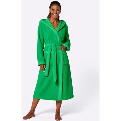 PLANTIER Groene Wollenbadjas - Badjas PLANTIER Groene Wollenbadjas - Badjas