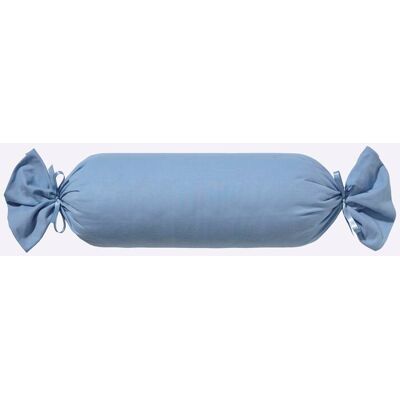 Estella Jersey Kussenhoes in Bleu Ciel - Met Strikken en Rits Estella Jersey Kussenhoes in Bleu Ciel - Met Strikken en Rits