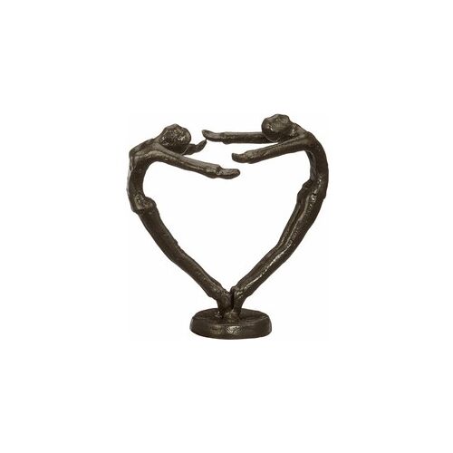 Decopatent® Beeld Sculptuur Liefde - Love - Sculptuur van Metaal - Design Sculpturen - Moments of Life - In Giftbox