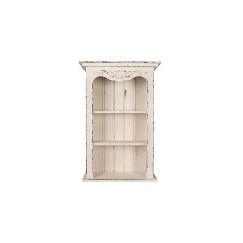 Clayre & Eef Wandrek  51x20x77 cm Wit Houtproduct Keukenrek