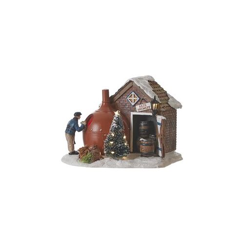 Luville Collectables LuVille Kerstdorp Miniatuur Bierbrouwerij - L16 x B14 x H12 cm