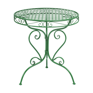 BELIANI ALBINIA - Tuintafel - Groen - 70 x 70 cm - IJzer BELIANI ALBINIA - Tuintafel - Groen - 70 x 70 cm - IJzer