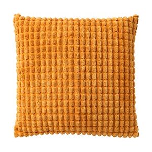 Dutch Decor ROME - Kussenhoes 45x45 cm - 100% polyester - effen kleur - Golden Glow - geel - Dutch Decor