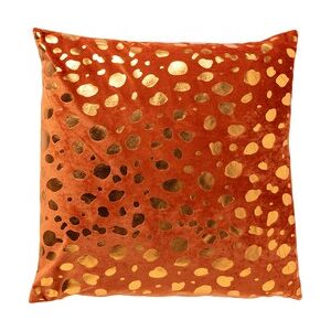 Dutch Decor TINO - Kussenhoes velvet 45x45 cm Potters Clay - oranje - Dutch Decor