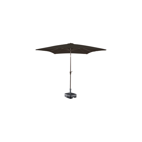 Kopu® Malaga Parasol Vierkant 200x200 cm met Knikarm - Antraciet