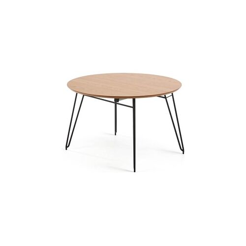 Kave Home - Novac ronde uitschuifbare tafel Novac Ø 120 (200) x 75 cm