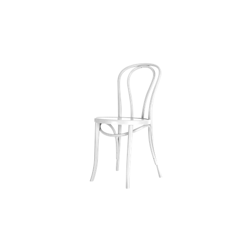 Fameg Vienna Thonet No. 18 houten bistrostoel wit