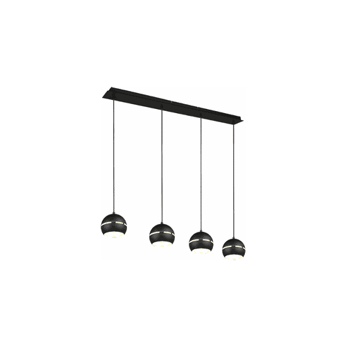 Trio RL - Hanglamp  Fletchy - Zwart - Moderne hanglampen - Woonkamer - Eetkamer