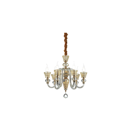 Ideal Lux - Strauss - Hanglamp - Metaal - E14 - Goud