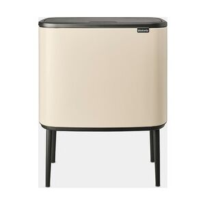 Brabantia Bo Touch Bin, with 3 Inner Buckets, 3 x 11 litre - Soft Beige