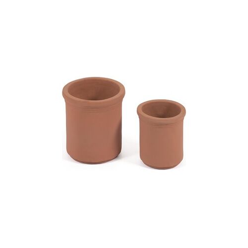 Kave Home - Tarcila set van 2 terracotta bloempotten Ø 26 cm / Ø 33 cm