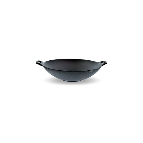 OTIX Gietijzeren wokpan - Alle warmtebronnen - Inductie - Wok - Zwart - 31cm - Gietijzer - Wokpannen