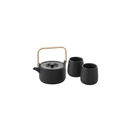 CASA DI ELTURO Theepot Arome Zen 0,5L Met 2 Kopjes - Zwart