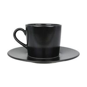 Bonna Thee kopjes & schotel - Notte Neat - Porselein set van 6 Bonna Thee kopjes & schotel - Notte Neat - Porselein set van 6