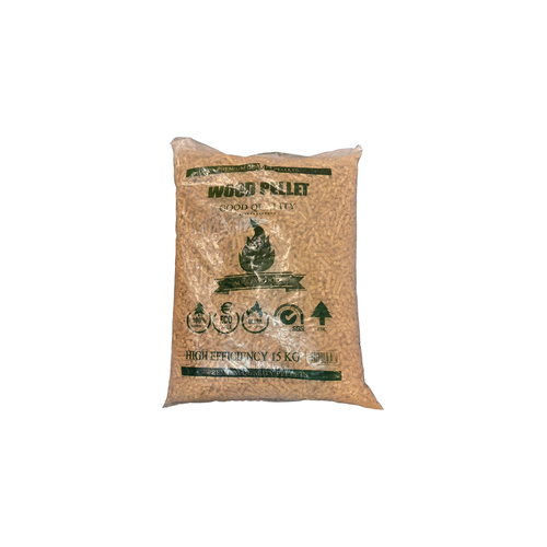 HERMANN PELLET MEISTER - Pellets Voor Pelletkachel - 450KG (30 zakken a 15KG) - Houtpellets - Pelletkorrels 8mm - Verwarming Houtpellets - Class A1 - Acacia Wood