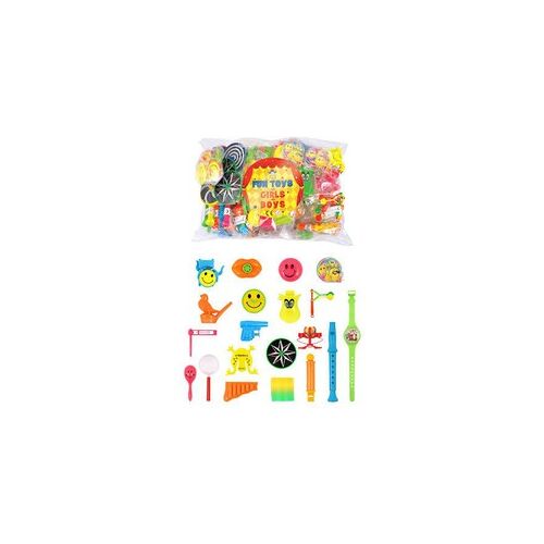 Huismerk 100 Stuks XXL Mix -Traktatie Uitdeelcadeautjes voor Kinderen - Grabbelton Cadeautjes - Klein Kado Speelgoed - Jongens - Meisjes