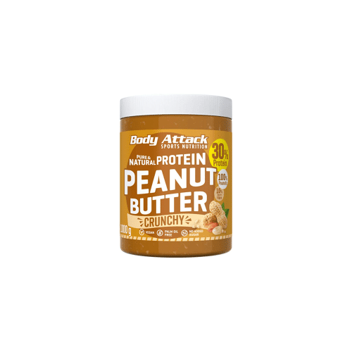 Body Attack Peanut Butter 1000g Crunchy, pinda moes beleg verspreiding pindakaas