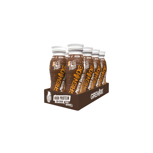 Protein Shake 8x330ml Fudge Brownie, Brownie Grenade vloeistof eiwit Wei