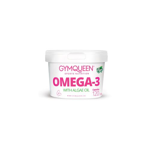 Omega-3 vegan (120 caps) GYMQUEEN capsules vetzuur Omega 3