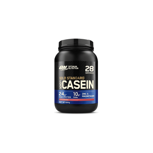 Optimum Nutrition 100% Casein 924g Stawberry, aardbei poeder eiwit Caseïne