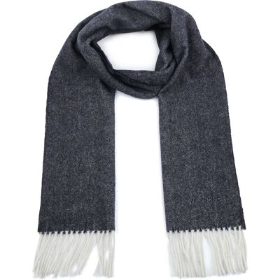 Profuomo Sjaal Lamswol Navy Blauw - Profuomo Sjaal Lamswol Navy Blauw -