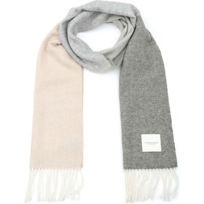 Profuomo Sjaal Lamswol Groen Beige - Profuomo Sjaal Lamswol Groen Beige -