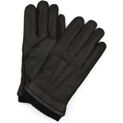 Suitable Handschoen Leer Zwart Suitable Handschoen Leer Zwart