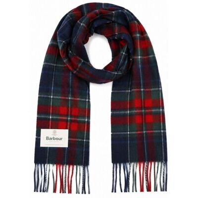 Barbour Sjaal Tartan Wool Cashmere Navy - Barbour Sjaal Tartan Wool Cashmere Navy -