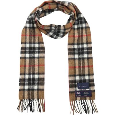 Suitable Sjaal Ruit Merino Wol Beige - Suitable Sjaal Ruit Merino Wol Beige -