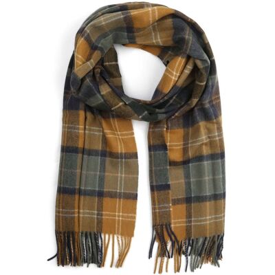 Barbour Sjaal Patchwork Tartan Geel - Barbour Sjaal Patchwork Tartan Geel -