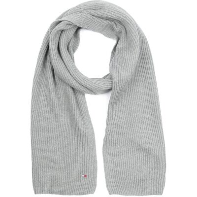 Tommy Hilfiger Rib Sjaal Grijs - Tommy Hilfiger Rib Sjaal Grijs -