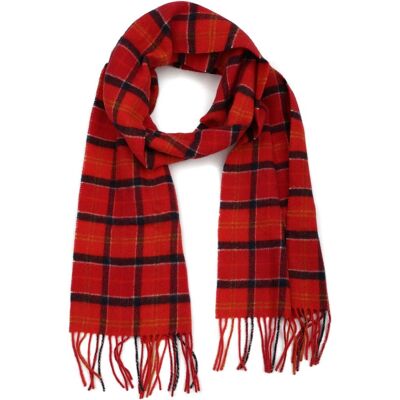 Barbour Sjaal Tartan Lamswol Rood - Barbour Sjaal Tartan Lamswol Rood -
