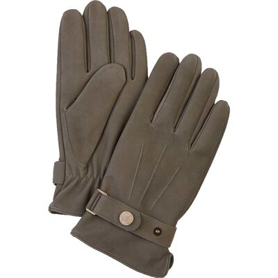 Profuomo Handschoenen Wol Leer Donkergroen - Handschoenen Profuomo Handschoenen Wol Leer Donkergroen - Handschoenen