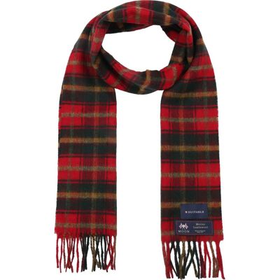 Suitable Sjaal Ruit Merino Wol Rood - Suitable Sjaal Ruit Merino Wol Rood -