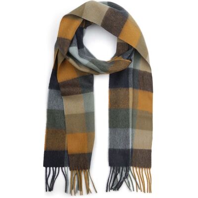 Barbour Sjaal Tattersall Blauw Beige - Barbour Sjaal Tattersall Blauw Beige -