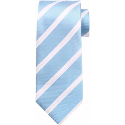 Suitable Stropdas Zijde Streep Blauw - Suitable Stropdas Zijde Streep Blauw -